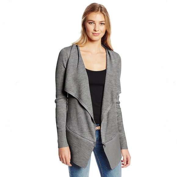 Kenneth Cole NY Maribeth Zip Bottom Open Cardigan - Picture 3 of 8